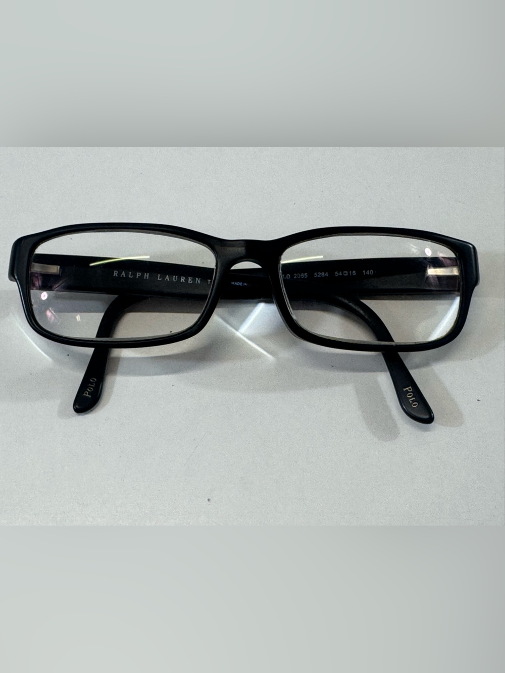 Ralph Lauren Black Polo Temple Eyeglass Frames